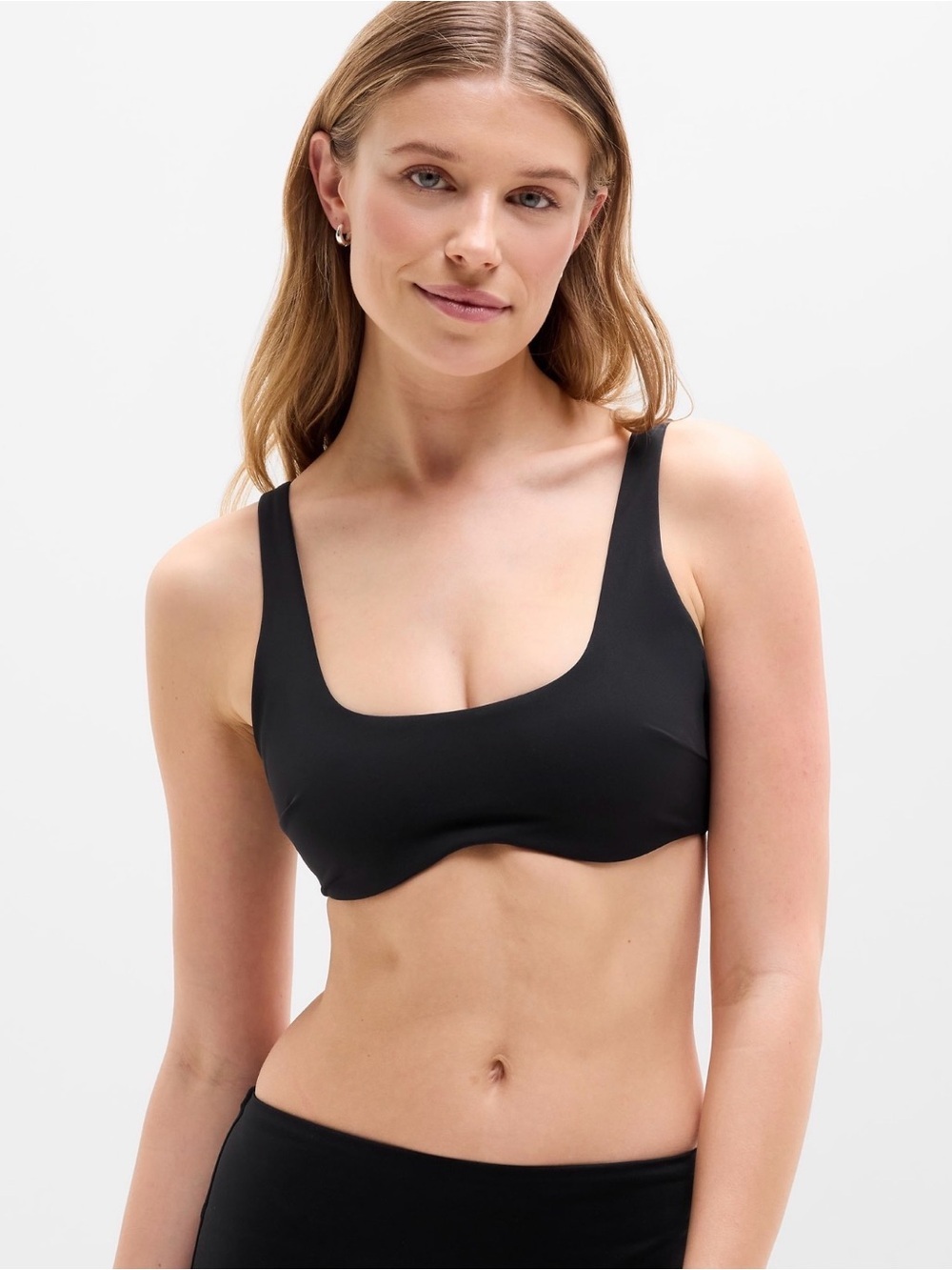 NWT Athleta Oasis Underwire Black Bikini Top size Small A-C Cups (#845352)